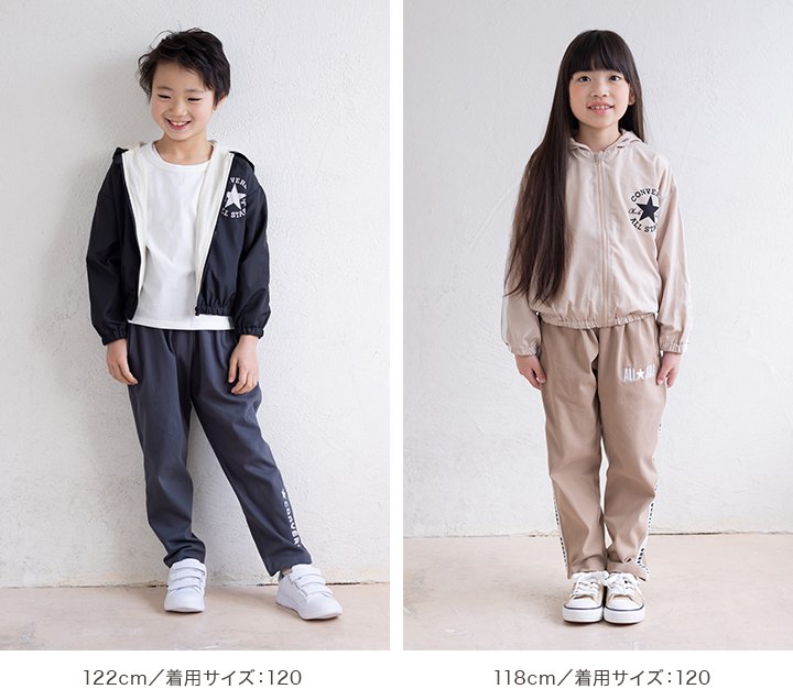 子供服 コンバース アウター ジャケット キッズ ベビー ベビー服 CONVERSE 男の子 女の子 ユニ ロゴ ブルゾン フード付き トップス 長袖 秋服 80 90 100 110 120 130cm [M便 1/1]