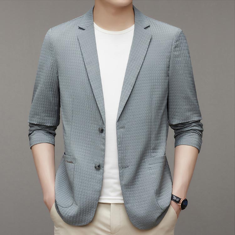 極薄 メンズ アイスシルクスーツジャケット カーディガン 涼しい アイスシルク アイスシルクスーツ 接触冷感 薄手 サマージャケット テーラードジャケット 耐シワ性 ブレザー 夏 アイスシルクスーツジャケット 速乾 フォーマル 通勤 春 メンズ