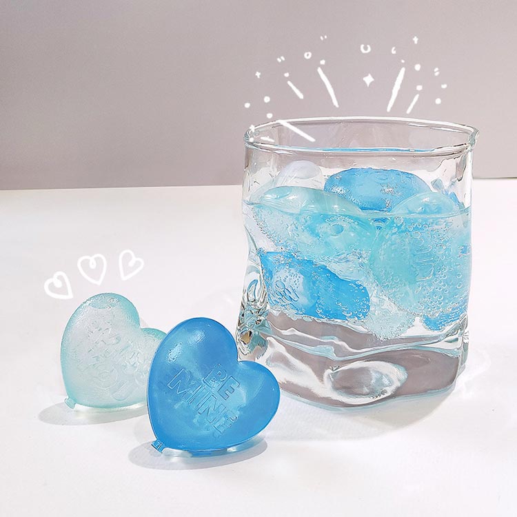 ハート型 溶けない氷 溶けない タンブラー 15個入り 氷 保冷剤 繰り返し使用可能 ...
