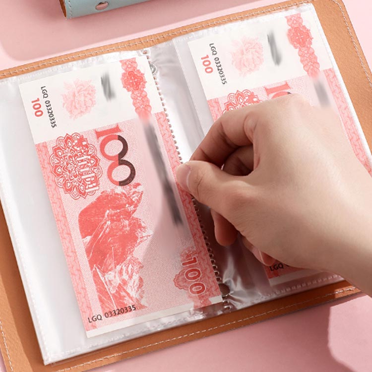 貯金箱 お札 100枚収納可能 2個セット お札 貯金ファイル 貯金封筒 2個セット おし...