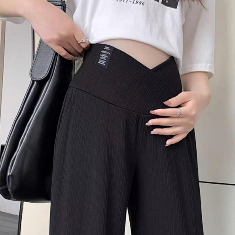 レディース 春夏 大きいサイズ パンツ ゆったり オフィス 伸縮性 リブパンツ アジ...