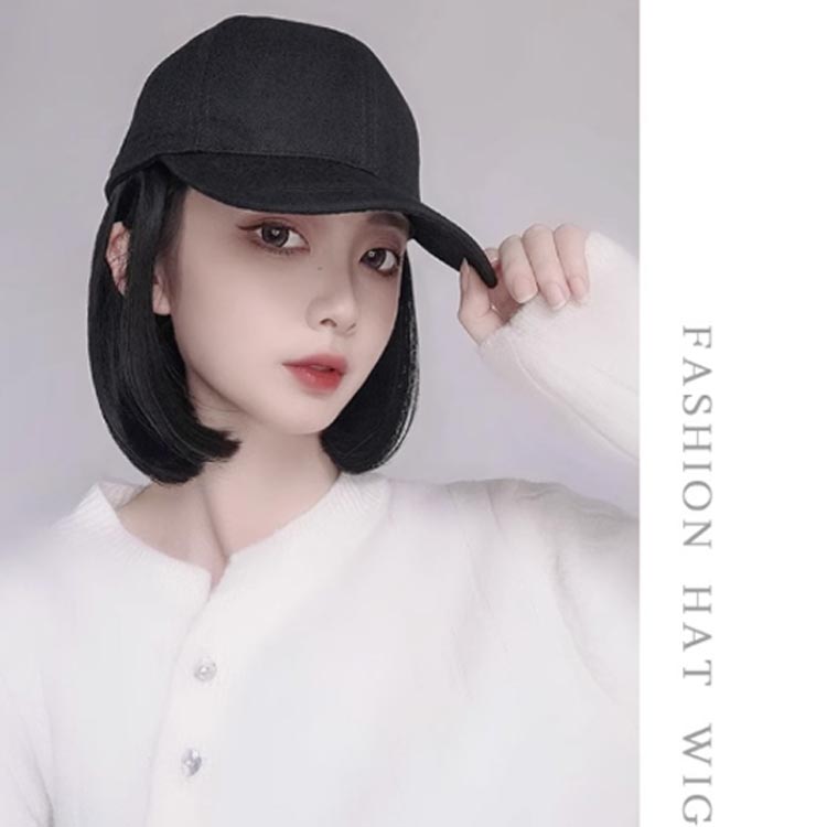 帽子付きウィッグ レディース 仮装 医療用 変装 コスプレ ハロウィン 変装 ショートヘア 一体式 女装 自然 ばれない フルウィッグ 普段使い