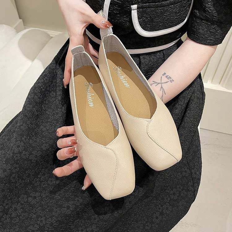 パンプス スクエアトゥ ローヒール ぺたんこ ローファー フラットシューズ ぺたんこ靴 シューズ 靴 痛くない 柔らかい 歩きやすい 軽量 走れる フォーマル スーツ 仕事用 通勤 立ち仕事 冠婚葬祭 結婚式 入学式 通勤 通学 大人 母の日 プレゼント 22.5-26cm children-veteements-10002720 Children vetements サンプル画像3