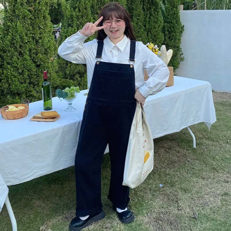 オーバーオール デニム サロペット レディース デニムサロペット オールインワン パンツ ボトムス ワイドパンツ デニムパンツ ロング 大きいサイズ ポケット 体型カバー 大人 ゆったり 無地 きれいめ カジュアル 定番 おしゃれ 春 夏 秋