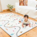 【ポイント5倍】Myファーストプレイマット ベビーマット 200cm×120cm プレイマット ベビー マット 赤ちゃん 大きい 厚み 1cm EVA樹脂 安心 安全 防炎 かわいい リビング 寝室 子ども部屋 プレゼント ベビー用品 ベビーグッズ