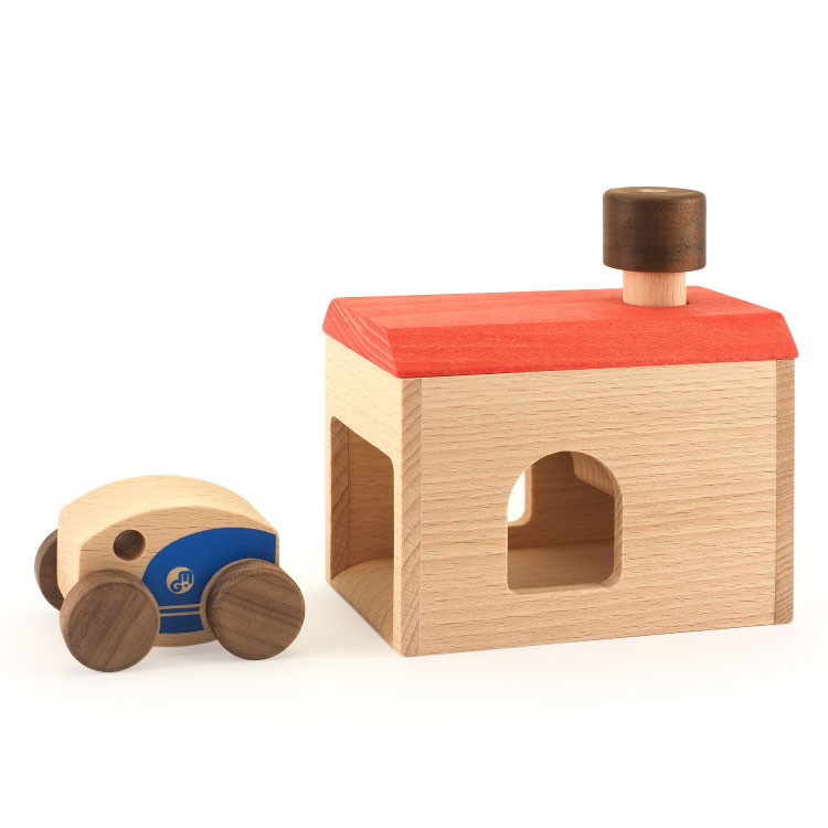 【ポイント5倍】車と車庫 ガレージ木製玩具 玩具 3歳 4歳 5歳 6歳 おもちゃ 木製 木 木のおもちゃ 日本製 のりものおもちゃ 車 くるま 車庫 動くおも...