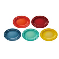 ルクルーゼ 皿 ミニ・オーバル・プレート（5枚入り）ル・クルーゼ LE CREUSET ミニオーバル プレート オーバル 小皿 5枚 セット チェリーレッド オレンジ ソレイユ クールミント マリンブルー 食器 ブライダル 結婚祝い 内祝い 新築祝い 引越し祝い 誕生日 お祝い