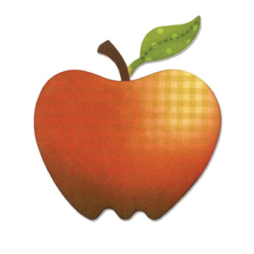 ペーパークラフト シジックス 型 アップル A10104sizzix アップル型 りんご りんご型 かわいい 可愛い おしゃれ おしゃれな 型抜き かたぬき 抜き型 あつい型 紙 画用紙 工作用紙 段ボール フ…