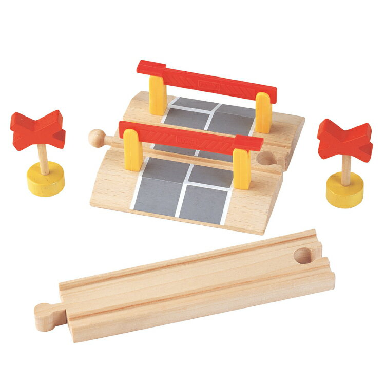 日本の鉄道車両を手のひらサイズの木製玩具に！古くて新しい鉄道玩具の登場です。子供が大好きな「鉄道」＋知育玩具の「木のおもちゃ」世界中で親しまれる「木製の鉄道おもちゃ」を、かっこいい日本を代表する鉄道車両をモデルにして製作したmoku TRAIN(モクトレイン)moku TRAINはお子様の大切な幼少期を「好奇心」と「安心・安全」で豊かなものにする、シンプルな木製鉄道玩具です。踏切の赤い棒を動かすことができるよ。ストップ標識が2個付き。他のレールと組み合わせれば自由自在！【サイズ】本体：W295×H125×D110パッケージ：W120×H190×D55対象年齢　3歳以上