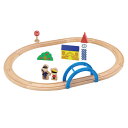 木のおもちゃ 3歳から moku TRAIN 新スタートレールセット ギフト プレゼント 木製