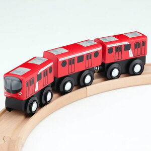 moku TRAIN 丸ノ内線2000系電車 おもちゃ 知育玩具 鉄道 玩具 鉄道おもちゃ 丸ノ内線 2000系 東京メトロ 木製 木製玩具 木のおもちゃ 木の電車 マグネット連結 磁石 連結 電車遊び 乗り物おもちゃ 電車おもちゃ 男の子 幼児 子供 子ども プレゼント 誕生日プレゼント