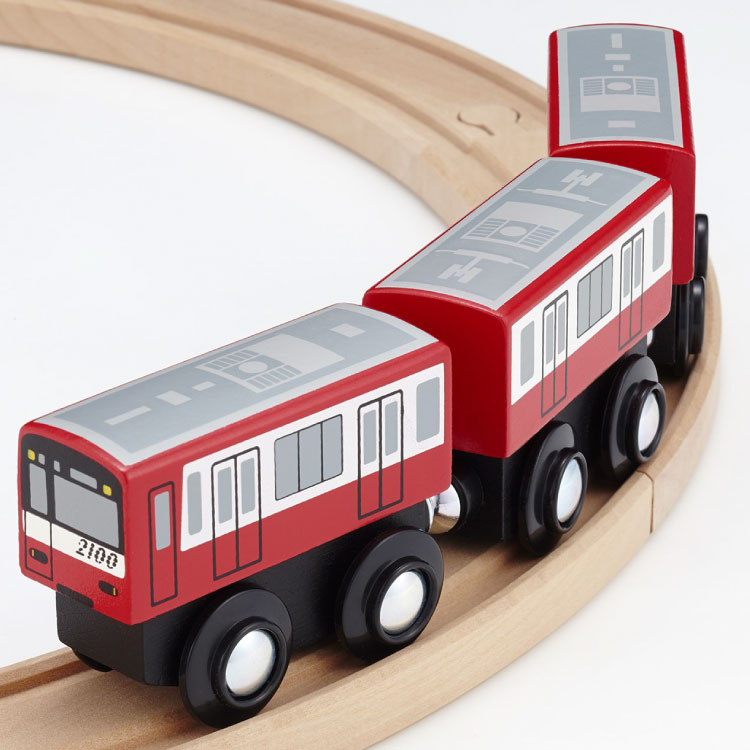 moku TRAIN　京急2100形電車 おもちゃ 知育玩具 鉄道 