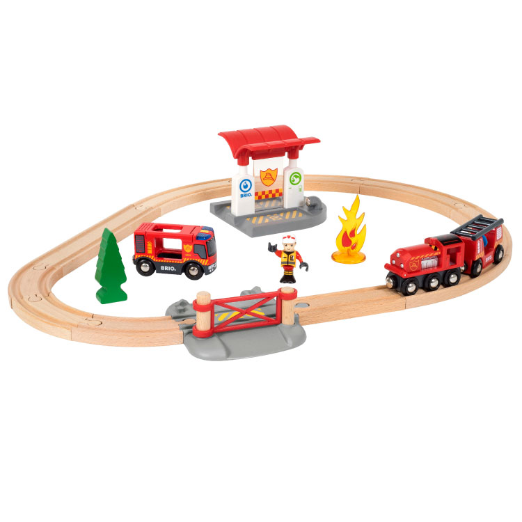 【ポイント5倍】BRIO ファイヤーレスキューセットブリオ 木のおもちゃ 知育玩具 3歳 4歳 5歳 木製玩具 知育 玩具 3歳から おもちゃ 木 木製 男の子...
