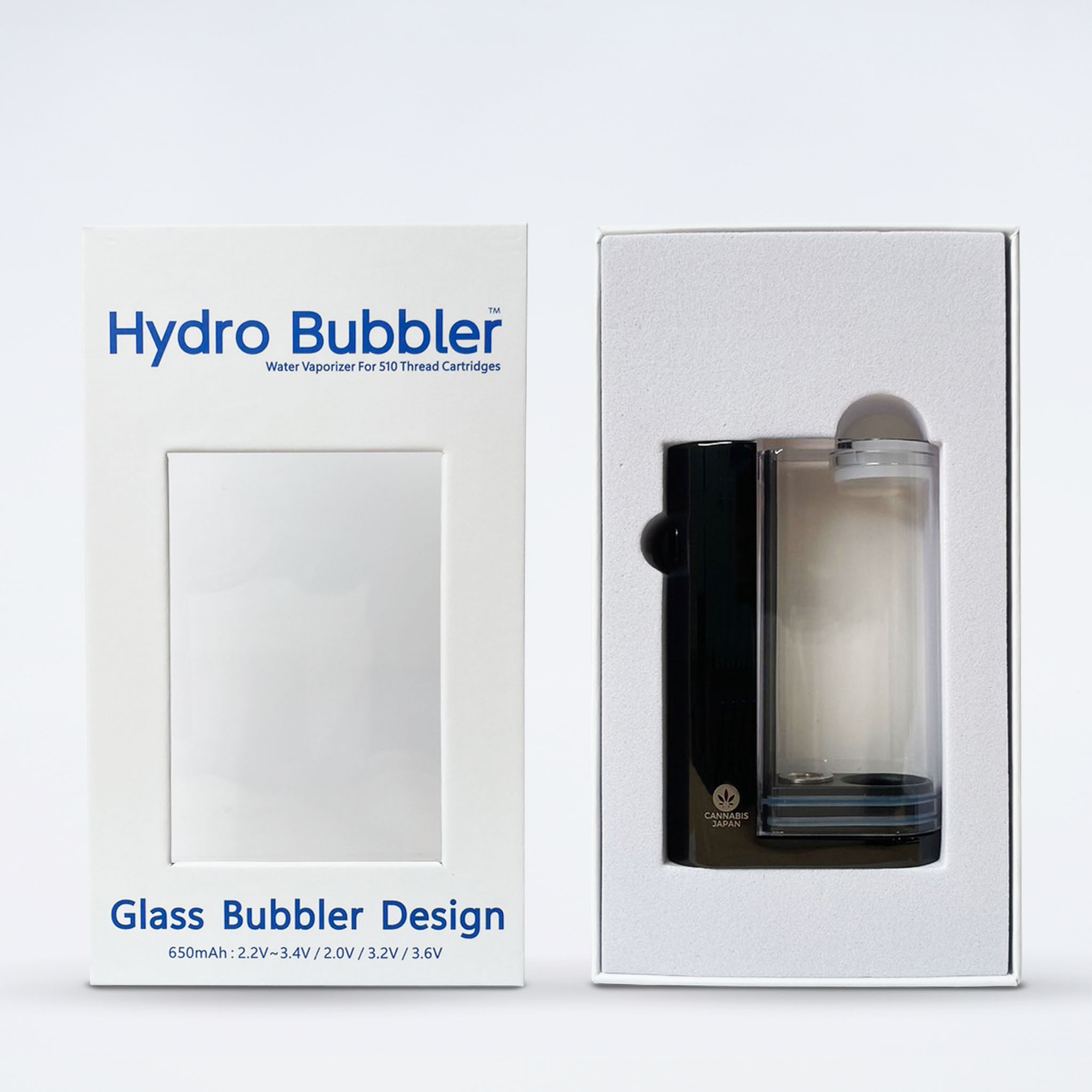 ハイドロバブラー HydroBubbler 510規格 バッテリー CBD CBN CBG カートリッジ 低電圧