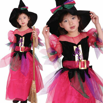Rakuten - ハロウィン 衣装 子供 魔女 コスプレ 女の子 魔法使い WITCH 881011 仮装 コスチューム ハロウィンパーティー ハロウイン イベント ハロウィーン 可愛い 小悪魔 魔女ハット 魔女 コスプレ ウィッチ プリンセス 仮装 コスチューム