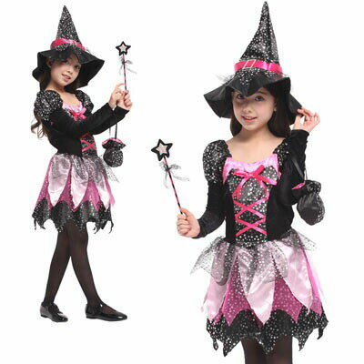 Rakuten - ハロウィン コスプレ 子供 魔女 女の子 衣装 魔法使い 仮装 ドレス キッズコスチューム cosplay キッズ 宴会 余興 忘年会 ダンス衣装 巫女 悪魔 魔女 女の子 子供用 子供 魔女 ウィッチ 天使 エンジェル お姫様 ハロウィン仮装 子供