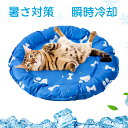 【2024年の東京ペット展のヒット商品】ペット ひんやりマット 犬 猫 クールマット 円形 55cm 70cm 瞬間冷却 ひんやりマット 冷感敷きパッド ペット ひんやりマット 犬猫用 耐噛み 冷感拔群 ジェルマット 汚れにくい素材 クールシーツ 冷却マット 熱中症対策 夏用 ペット用