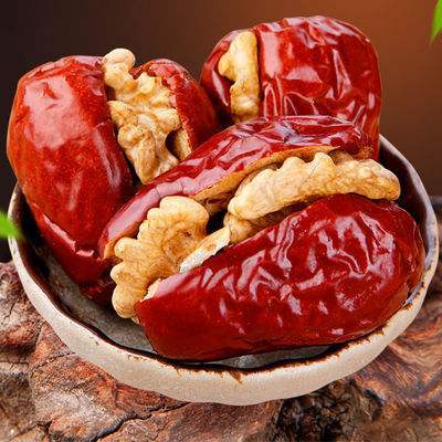 紅飛 紅棗夾核桃　ドライ赤棗とクルミの組み合わせ　菓子 個包装　なつめのくるみはさみ　栄養たっぷり　胡桃入り　クルミ　258gのサムネイル