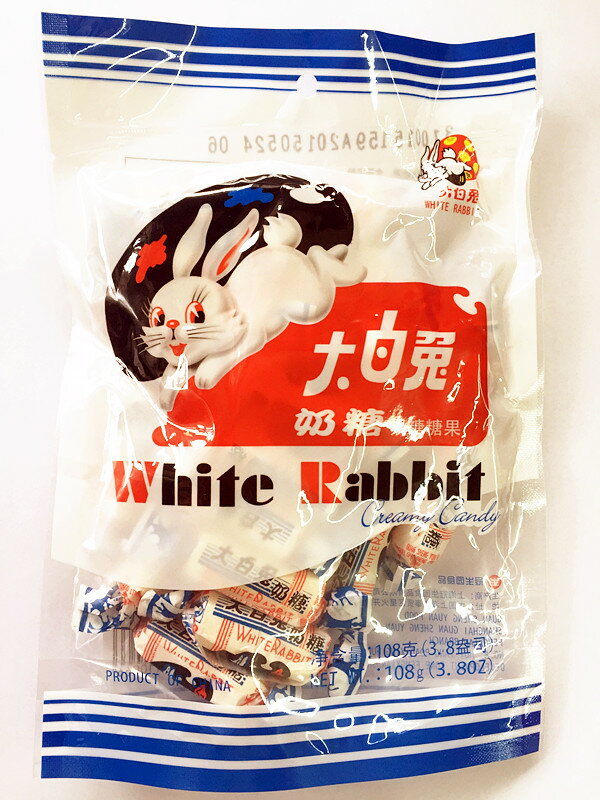 大白兔　牛乳糖　キャンディ 牛乳飴 108g 大白兔 &#22902;糖 中華物産　大白兔　兎　大白兎