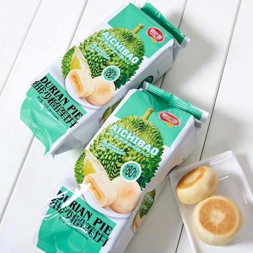 細沙 榴蓮餅 ドリアン味 200g 愛吃堡 中国お菓子中華食品 中華物産 土産　御茶請けやおつまみに　ポイント消化のサムネイル