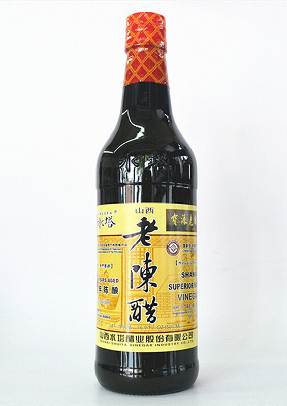 三年陳　500ML 水塔 山西老陳醋 黒醋 水塔中国黒酢 中