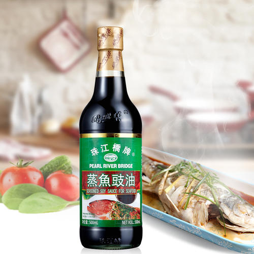 珠江橋牌 蒸魚鼓油（ 蒸し魚料理用 ） 500ml 中国醤油 調味料 中華料理 　人気商品 香港広東料理 珠江橋 魚料理　醤油のサムネイル