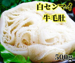 冷凍　生【 白牛センマイ 】 白色 牛百葉 千枚 牛の胃袋 　約500g　牛肚 センマイ　冷凍商品 中華食材 牛肉 牛千枚 白牛千枚 百叶　牛毛肚 せんまい