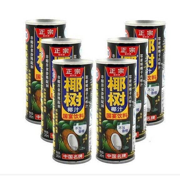 海南名物 缶 椰樹 椰樹椰汁 245ml 1本 ココナッツミルク ココナッツジュース 天然椰子汁 中国産