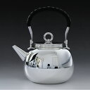 日本製 一守堂 純銀・湯沸し 鉄砲口 800cc 無地 /銀瓶 茶器 茶道具/ is