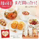 まだ間に合う 母の日 プレゼント ギフト カーネーション 花 お菓子 スイーツ ほっこりセット 花咲く お茶 工芸茶5種 …