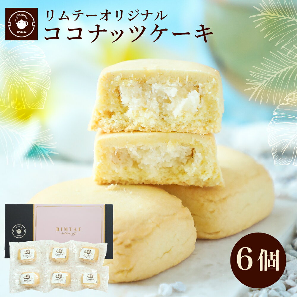 帰省土産 ギフト スイーツ ココナッツケーキ6個入り お茶菓子 お茶請け おやつ お菓子 お取り寄せ 焼き菓子 職場 会社 個包装 ノベルティ プチギフト ネコポス便