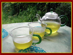 ◎耐熱ガラス茶器セット※各種のお茶を楽しむことがOK！※急須の満水量は250ml可能！