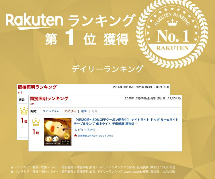 【7日20時~50%OFFクーポン配布中】 ナイトライト ドッグ ルームライト テーブルランプ 卓上ライト 子供部屋 常夜灯 犬型 わんこ 授乳ライト LED 最長約24時間点灯 シリコン オフタイマー USB充電 調色 明るさ調整 ちゃいなび アンジュスマイル 2