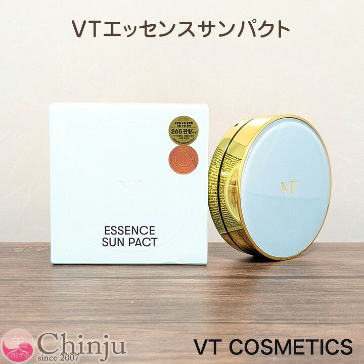 よく一緒に購入されている商品 MISSHA ミシャ BBクリーム 7色から1,680円ザ・フェイスショップ マジックカバー BBク2,380円derma factory ダーマファクトリー1,380円 ★特徴 VT ESSENCE SUN PACT 夏に打ち勝つホワイトとブルーの力、新しいサンケア！ VTエッセンスサンパクト ・密着紫外線カット ・エイジングケア ・水分保湿効果 べたつきなく華やかに、いつでもどこでも。しっとりさっぱりと！ ★使用方法 スキンケアの最後の段階で適量をパフにとり、顔全体に薄く塗り上げ、 軽く叩きながら吸収させます。 名称 VT ESSENCE SUN PACT 原材料名 外箱または本体に記載 内容量 11g 使用期限 外箱または本体に記載 保存方法 直射日光・高温多湿を避け、冷暗所に保管してください。 原産国/商品区分/メーカー名 韓国/化粧品/VT 広告文責 株式会社フィールドヴィレッジ 075-585-4100 [注意事項] ※異常がある時、合わない時は、ご使用をおやめください　 ※使用中や使用後に赤みやはれ、刺激等の異常が現れた場合は、ご使用を中止し、皮膚科専門医等にご相談されることをおすすめします ※乳幼児の手の届かない所に保管してください ※高温や低温の場所、直射日光の当たる場所には置かないでください ※衣類等に付かないよう、お気をつけください。 類似商品はこちらVT シカマイルド トナーパッド 60枚入り 1,680円VT エッセンス スキン ファンデーション ゴ3,480円VT COSMETICS ブイティ コスメティ1,500円VTコスメ PDRN リードルショット クリー2,280円VT COSMETICS PDRN+ リードル3,680円VT COSMETICS ブイティーコスメティ2,980円CICA シカ UV エッセンス SPF502,980円VTコスメティックス リードルショット コラー2,980円エスポア 日焼け止め下地 ウォータースプラッ1,980円新着商品はこちら2026/8/29バイユア ByUR クリーンリセット ミルキー500円2026/8/29バイユア ByUR セラムフィット フルカバー1,500円2026/8/29バニラコ 日焼け止め スティック UVディフェ2,280円2026/08/29 更新 ★商品詳細★ ★特徴 VT ESSENCE SUN PACT 夏に打ち勝つホワイトとブルーの力、新しいサンケア！ VTエッセンスサンパクト ・密着紫外線カット ・エイジングケア ・水分保湿効果 べたつきなく華やかに、いつでもどこでも。しっとりさっぱりと！ ★使用方法 スキンケアの最後の段階で適量をパフにとり、顔全体に薄く塗り上げ、 軽く叩きながら吸収させます。 名称 VT ESSENCE SUN PACT 原材料名 外箱または本体に記載 内容量 11g 使用期限 外箱または本体に記載 保存方法 直射日光・高温多湿を避け、冷暗所に保管してください。 原産国/商品区分/メーカー名 韓国/化粧品/VT 広告文責 株式会社フィールドヴィレッジ 075-585-4100 [注意事項] ※異常がある時、合わない時は、ご使用をおやめください　 ※使用中や使用後に赤みやはれ、刺激等の異常が現れた場合は、ご使用を中止し、皮膚科専門医等にご相談されることをおすすめします ※乳幼児の手の届かない所に保管してください ※高温や低温の場所、直射日光の当たる場所には置かないでください ※衣類等に付かないよう、お気をつけください。 ■他人気サンケアは ※⇒こちらクリック ■VTコスメは ※⇒こちらクリック ☆同梱して送料無料に！（別配送方法の場合は除く）☆ ■【1,000円ポッキリ送料無料】《こちらクリック》■【ワンコインお試し500円】《こちらクリック》 ☆人気韓国コスメブランド☆ ■【ETUDE HOUSE】《こちらクリック》■【ロムアンド】《こちらクリック》■【CLIO】《こちらクリック》■【MISSHA】《こちらクリック》■【VT コスメ】《こちらクリック》■【ドクターファーム】《こちらクリック》 ■【最新★韓国コスメ一覧】《こちらクリック》 ☆人気韓国食品・健康食品☆ ■【100%韓国産唐辛子】《こちらクリック》■【健康維持管理！正官庄シリーズ】《こちらクリック》 ☆品揃えNo.1美健ドリンク・茶☆ ■【コンブチャ】《こちらクリック》 ■【山茱萸茶再販スタート】《こちらクリック》