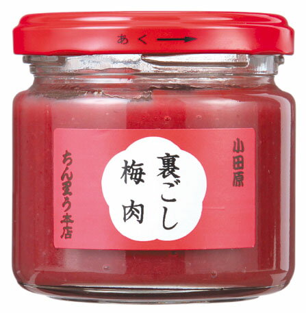 梅専門店 ちん里う本店 裏ごし梅肉（紅）120g　(国産・無添加、昔ながらの梅干、練り梅、練梅)