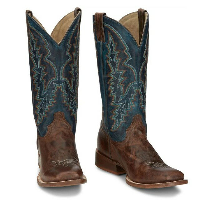 【6/STL3035】トニーラマ TONY LAMA 　 メンズ 　カマリロ　ブルー　スクエア　　ウエスタンブーツ