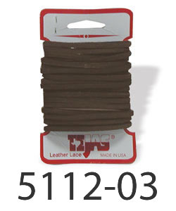 チペワの【USA直輸入】tandy LEATHER製 レザークラフト材料 革 道具 レザーレース 革紐 Utility Latigo Lace 5112- ブラック、ブラウン、タン (3mm×3.6m)【送料無料 通販】｜アングル3