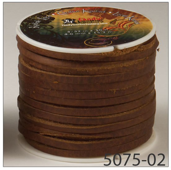 ��USAľ͢����tandy LEATHER�� �쥶������եȺ��� �� ƻ�� �쥶���졼�� ��ɳ Kodiak Lace 5075- �֥�å����֥饦�󡢥��� (4mm��15.2m)������̵�� ���Ρ�