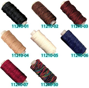 【USA直輸入】tandy LEATHER製 レザークラフト材料 革 道具 ワックスコード 蝋引き糸 Waxed Braided Cord 11210- カラー8種類　22.9m【送料無料 通販】