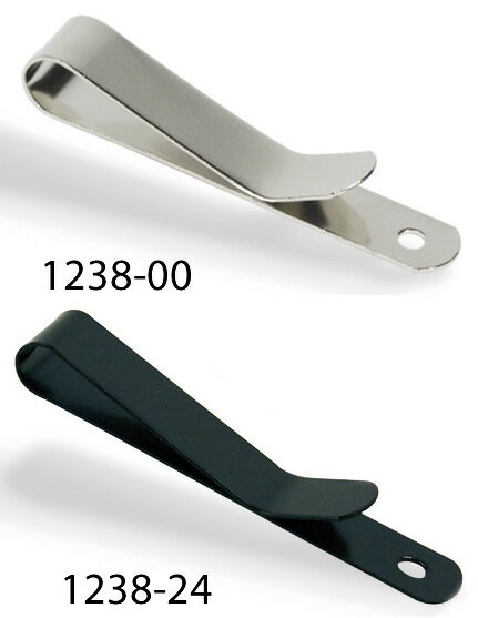 tandy LEATHER製 レザークラフト材料 革 道具 金具 スモールベルトクリップ（1.1cm×7cm）1個入 カラー2種類　Small Belt/Holster Clip　1238-