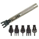 【USA直輸入】tandy LEATHER製 レザークラフト材料 革 道具 平目打ちセット(6種類入) Thonging Chisel Set 3008-00【...