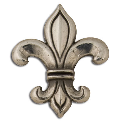 【USA直輸入】tandy LEATHER製 レザークラフト材料 革 道具 金具 フルール ド リスコンチョ (3.2 x 2.5cm) 1個入 Fleur De Lis Concho 1-1/4 (3.2 cm) x 1 7427-05【送料無料 通販】