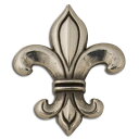 【USA直輸入】tandy LEATHER製 レザークラフト材料 革 道具 金具 フルール・ド・リスコンチョ (3.2 x 2.5cm) 1個入 Fleur ...