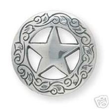 【USA直輸入】tandy LEATHER製 レザークラフト材料 革 道具 金具 テキサススターコンチョ 1個入　Texas Star Conchos　 11373-0 サイズ2種類(30、38mm)【送料無料 通販】