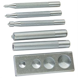 【USA直輸入】tandy LEATHER製 レザークラフト材料 革 道具 ホック打ち具セット 1セット入り Snap-All Snap Setter Set 8108-10【送料無料 通販】