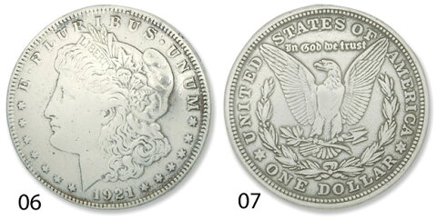 【USA直輸入】tandy LEATHER製 レザークラフト材料 革 道具 金具 モーガンダラーコンチョ 直径35mm 1個入　Morgan Dollar Conchos　7097- デザイン2種類【送料無料 通販】