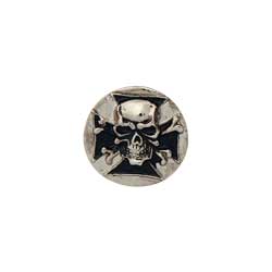 yUSAAztandy LEATHER U[Ntgޗ v   XJV[hTCNR` a2.9cm 1@Skull Shield Cycle Concho 1-1/8