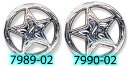 【USA直輸入】tandy LEATHER製 レザークラフト材料 革 道具 金具 エングレーブレンジャースターコンチョ　1個入　Engraved Ranger Star Conchos　7989-02_7990-02　サイズ2種類(25mm、32mm)【送料無料 通販】