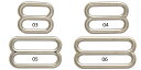 【USA直輸入】tandy LEATHER製 レザークラフト材料 革 道具金具 ストラップスライド 2個入 Strap Slides 2/pk 1168- ストラップ巾4種類(18mm、25mm、32mm、38mm)【送料無料 通販】