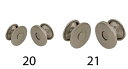 【USA直輸入】tandy LEATHER製 レザークラフト材料 革 道具 金具 円盤磁石 マグネット式留め具 Magnetic Bag Clasp Rivet...